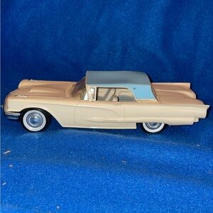 Vintage Scale Car in Cream and Blue